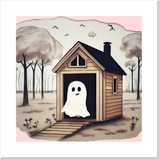 Little Ghost House Posters and Art